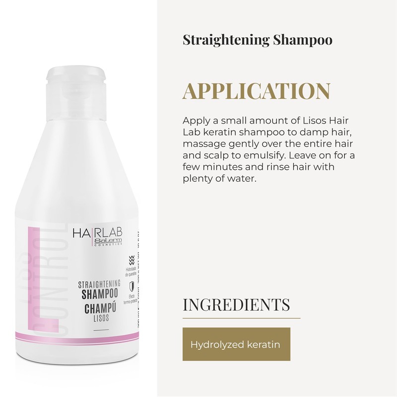 SALERM - Keratina Shampoo - Smooth Hair Lab Shampoo -