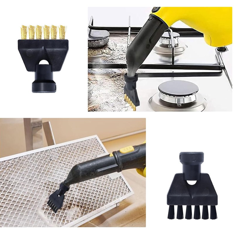 Karcher SC1/SC2/SC3/SC4/SC5 Steam Mop Brush Accessories with 8 Round Brushes