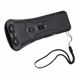 Plastic Ultrasonic Dog Repeller Deterrent,LED Light Anti Barking Equipment Dog Control Training