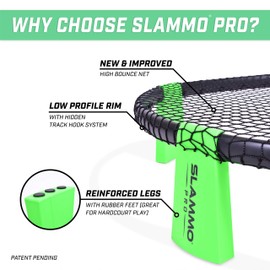 GoSports Slammo PRO Game Set – Premium Outdoor Lawn, Beach & Tailgating Roundnet Game for Kids, Teens & Adults