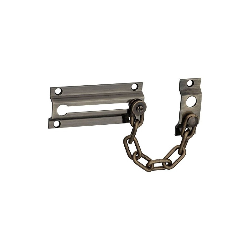 National Hardware N216-028 V1926 Chain Door Guard in Antique Brass