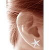 Heather Needham Sterling Silver Starfish Earrings - SIZE: 10mm Starfish