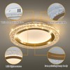 UOFUS 32W Gold LED Flush Mount Ceiling Light 15.7inch Modern