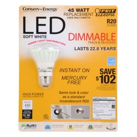 Feit R20 Dimmable 45 Watt Replacement LED Soft White Flood