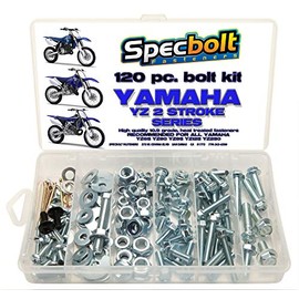 Specbolt Fasteners 120pc Bolt Kit Fits: Yamaha 2 Stroke YZ 80 85 125 250 Model Series YZ80 YZ85 YZ125 YZ250