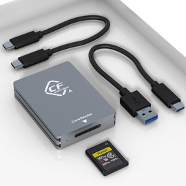 CFexpress Type A Card Reader USB 3.1 Gen2 10Gbps SuperSpeed Sony Cfexpress Type A Reader Portable Aluminium Sony Cfexpress Type A Card Reader USB C for Cfexpress Type A Card