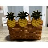 Longaberger Homemade Wooden Pineapple Basket Cuties for Longaberger Baskets