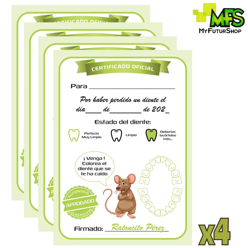 Myfuturshop® Mouse Magic Door + Tooth Box and 4 Cards