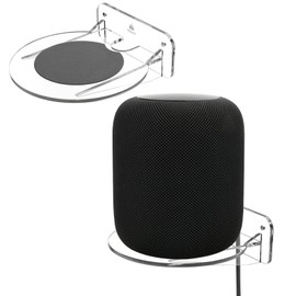 TXEsign Acrylic Wall Mount Speaker Shelf Compatible with HomePod & HomePod 2nd Gen, Wall Shelf Speaker Mount Holder for Bluetooth Speaker, Small Plant Display Floating Shelf(Transparent)