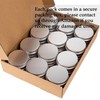 24 Pack 4oz Screw Top Aluminum Tin Jars with Screw