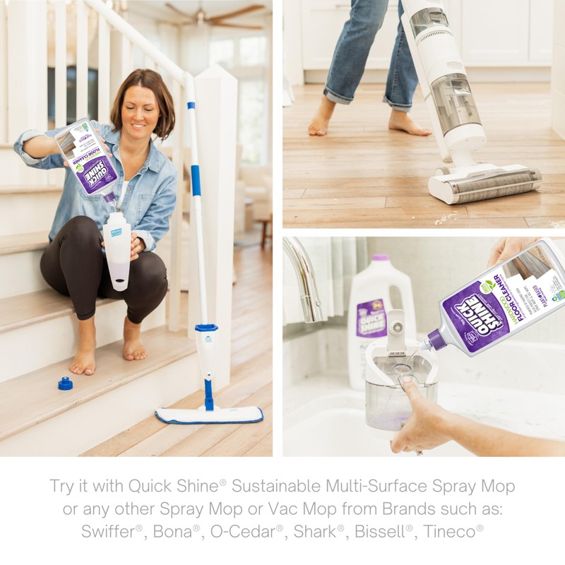 Quick Shine Hardwood Floor Cleaner 27oz, 2Pk | Naturally Cleans