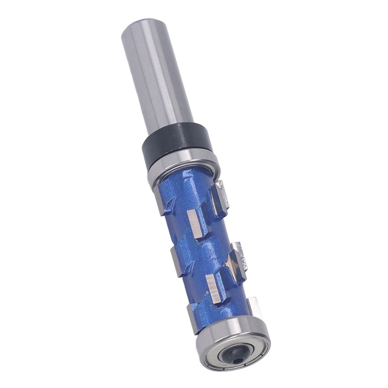 Spiral Flush Trim Router Bit 1/2x19x45mm Dual Bearing Round Shank