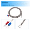 sourcing map K Type Thermocouple Temperature Sensor PT100 6mm Ring