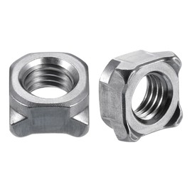 QUARKZMAN Welding Nuts M12-1.25 Square UNC Machine Screw Carbon Steel Grey Pack of 10