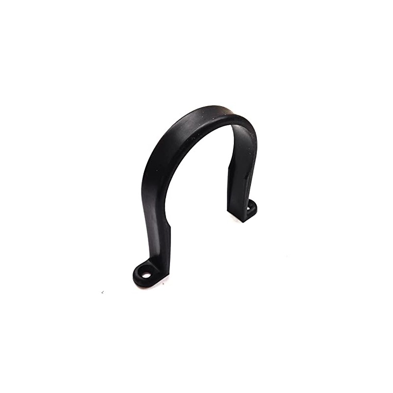 Solvent Black 50mm (56mm) Waste Pipe Clip - Pack of