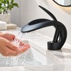 Waterfall Bathroom Faucet for Basin Upgrades - Single-Handle Hot and