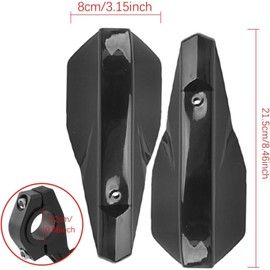 LimCryspp Motorcycle, Electric, Off-Road Motorcycle Handle Handguard, Windshield Horn Handguard, Off-Road Protective Gear（Black）