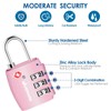 2 Pack TSA Approved Travel Luggage Locks, Combination Lock Alloy