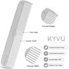 KYVU A1 Handmade 17.2 cm Dual-Tooth Aluminium Comb