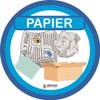 Set of 6 Colourful Waste Separation Stickers, Scratch and Weatherproof