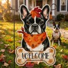 Fall Boston Terrier Decor Outdoor - Boston Terrier Fall Dog