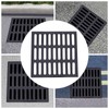 DOONARCES 19.7x19.7'' Outdoor Drain Cover Black Cast Iron Drain Grate