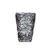 It's Exciting Lighting IEL-2100 Shade with Wicker and Flicker Sconce,