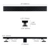 Heaorld 24 Inch Linear Shower Drain Matte Black, Rectangular Shower