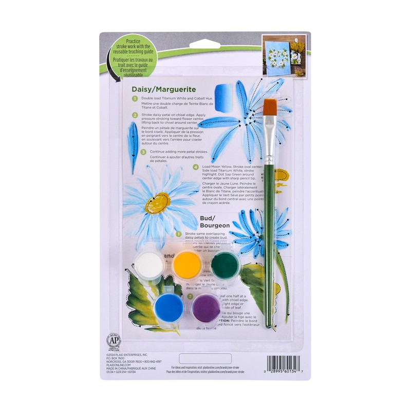 FolkArt One Stroke, Beginner Painting Kit, Includes 5 Paint Pots,