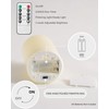 Stmarry Ivory Flameless Candles with Remote and Timer, Real Wax