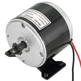 NATGAI 24V 350W Brushed Permanent Magnet Electric Motor Generator | Small Brushed Electric Scooter Motor for E-Scooter Drive Systems, E-Bike Conversion, and Wind Turbine Applications(2800RPM) (350W)