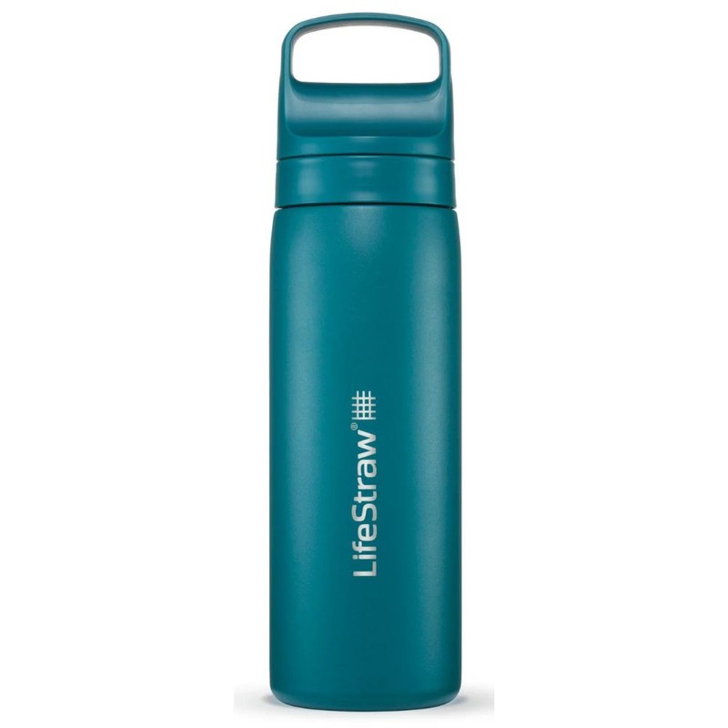LifeStraw Go 2.0 Stainless Steel Water Filter Bottle 500ml, Aegean