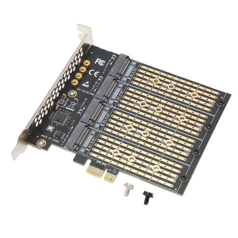 SATA NGFF to PCIe Adapter 4 Disk Position 10Gbps AHCI
