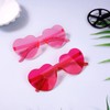 flintronic Heart Party Glasses, 2 Pcs Hippy Specs Sunglasses Funky