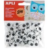 APLI- Mobile Eyes Oval Stickers White/Black
