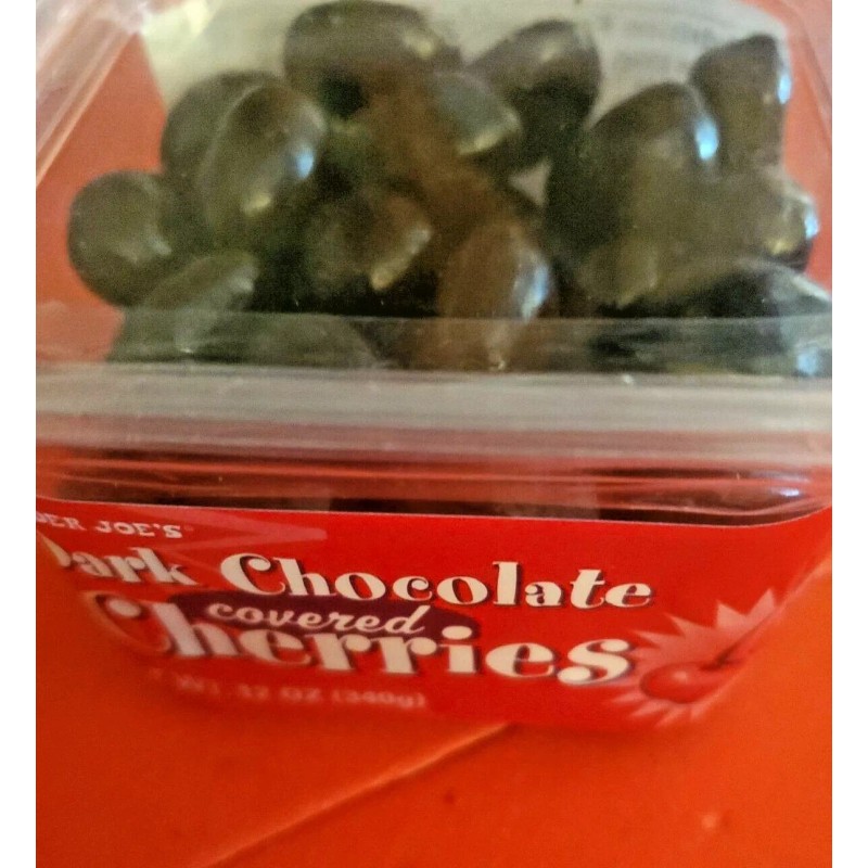 Trader Joe's 2 PACK TRADER JOE'S DARK CHOCOLATE COVERED CHERRIES