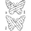 Woodware Clear Singles Torn Paper Butterflies 3 in x 4