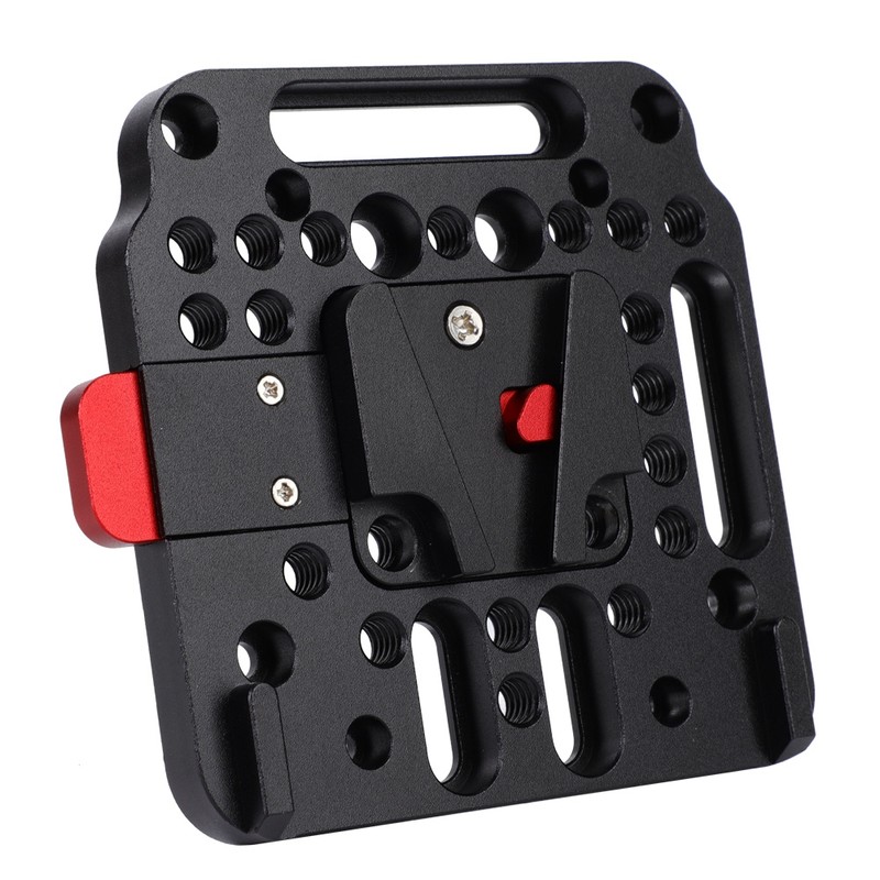 V Lock Assembly Quick Release External Battery Plate Camera Accessory