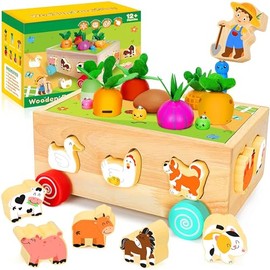 Juguetes para Niñas, Animales de La Granja Montessori de Madera, Juego de Emparejar para Niño 1 2 3 Años, Educativo Sensorial Regalo Infantil