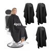 GEQIO Capas De Corte De Pelo Mandil Peluqueria Impermeable 4pzs