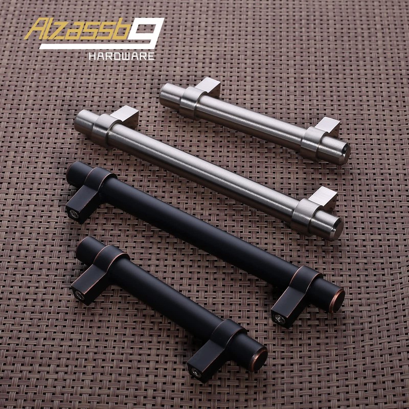 Alzassbg 10 Pack Cabinet Handles Oil Rubbed Bronze, 5 Inch(128mm)