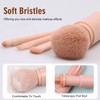 2-Teiliger Vier-In-Eins-Make-Up-Pinsel, Mini Retactable Make-Up-Pinsel, Reisebürbungs-Make-Up-Pinsel, Lidschattenpinsel-Set, Kreativer Make-Up-Pinsel-Set