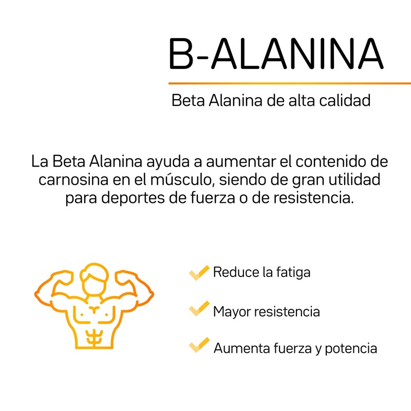 Beta Alanina 300 gramos de pura beta alanina polvo 150