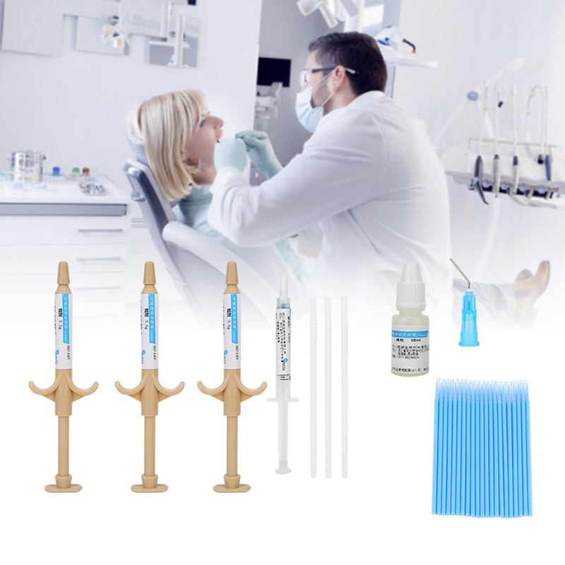 Dental Orthodontic Brackets Braces Glue Bonding Self Curing Adhesive Paste