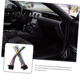LABRIMP 2pcs Radio Wiring Harness for Car Stereo Reliable Audio Connection Compact Design Easy Installation Compatible with Various Car Audio Receivers Minimal Signal Loss
