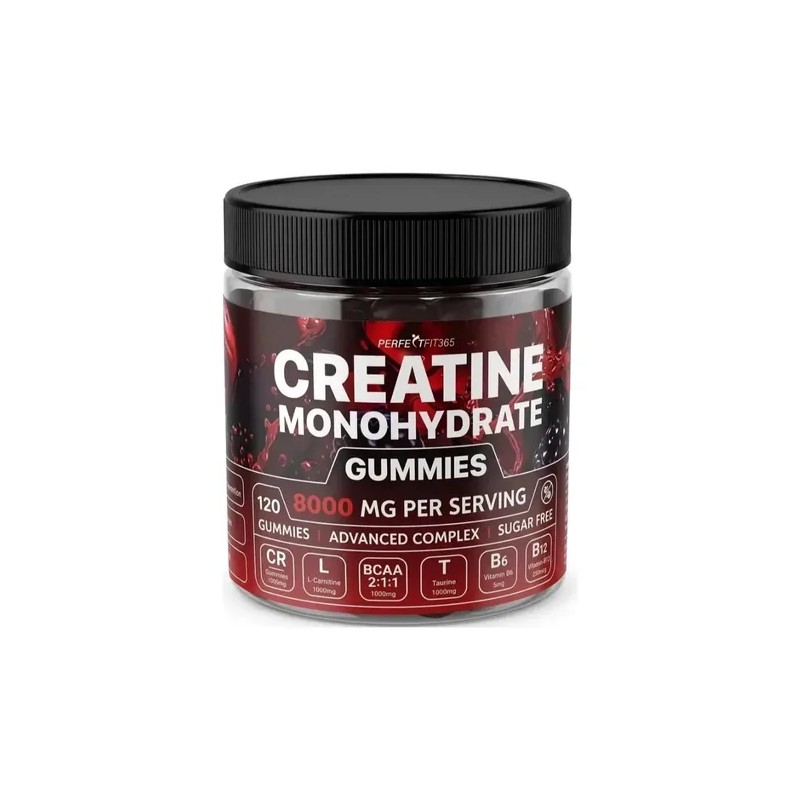 Creatina Monohidratada 8000mg En Gomitas Perfectfit365 - 120