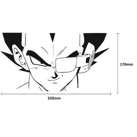 TLDSHOP® - Dragon Ball Z Sticker for Air Conditioning, Furniture, Car, Motorcycle - Dragonball z Comics Cartoon Cartoon Sticker: (White Black, Freezer)