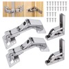 Zocipro Pack of 4 Hinge Folding Fittings, 90/170 Degree Folding
