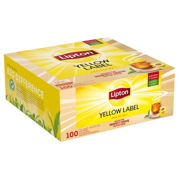 Lipton Feel Good Selection Black Tea Yellow Label 100 Sachets