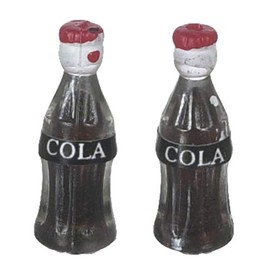 Dollhouse Miniature Pop Bottles Set of 2